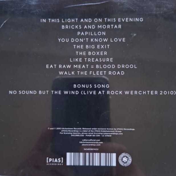 In This Light And On This Evening - 189 - Editors (CD) music collectible [Barcode 5414939074721] - Main Image 2