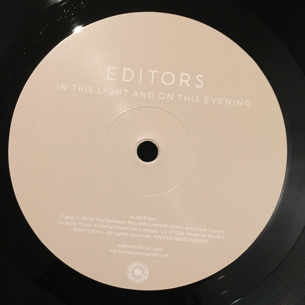 In This Light & On This Evening - Editors (CD) music collectible [Barcode 886975820023] - Main Image 3