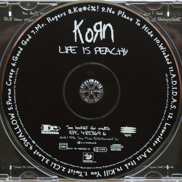 Life Is Peachy - Korn (CD - 48) music collectible [Barcode 5099748536969] - Main Image 4