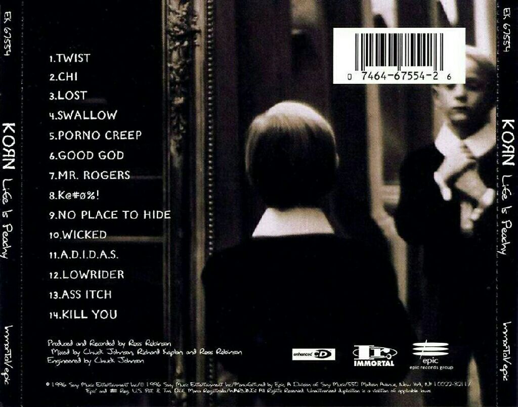 Life Is Peachy - KORN (CD - 48) music collectible [Barcode 777499381599] - Main Image 2