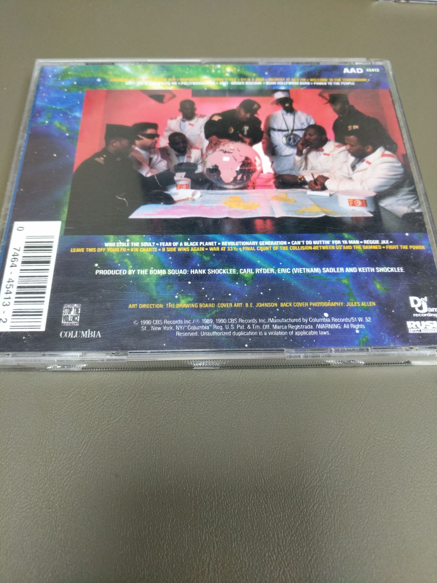 Fear Of A Black Planet - Public Enemy (CD) music collectible [Barcode 07462801] - Main Image 2