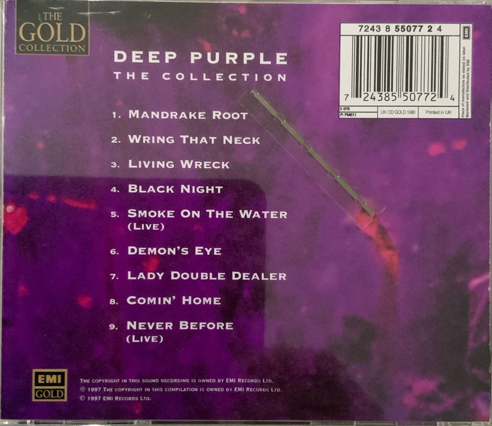 Deep Purple: The Collection - Deep Purple (CD) music collectible [Barcode 724385507724] - Main Image 2