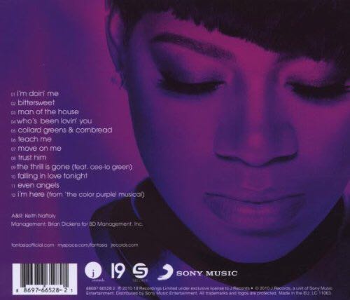 Back To Me - Fantasia (CD - 48) music collectible [Barcode 886976652821] - Main Image 2