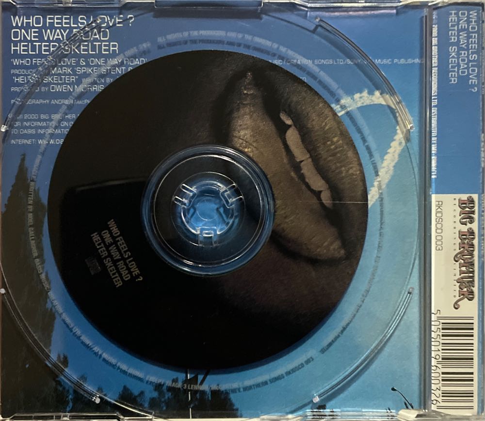 Who Feels Love? - Oasis (CD) music collectible [Barcode 5055019600326] - Main Image 3