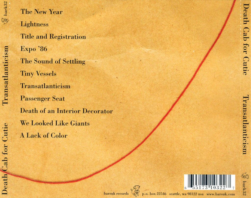 Transatlanticism (WMA) - Death Cab for Cutie (WMA) music collectible [Barcode 4015698303421] - Main Image 2