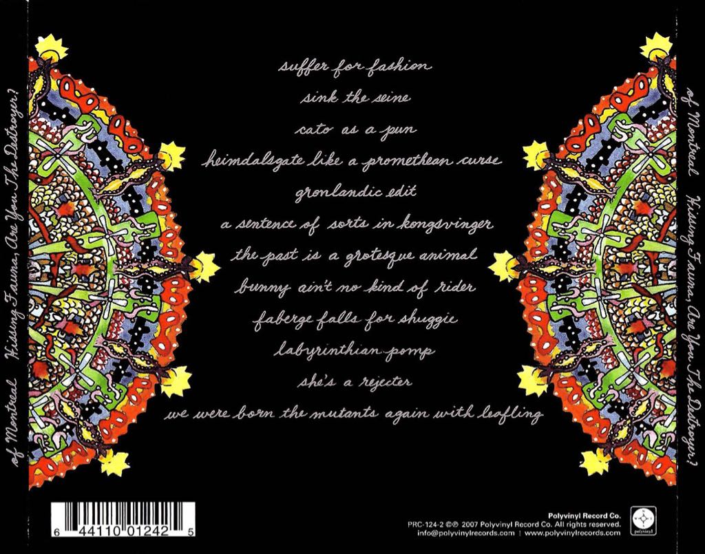 Hissing Fauna, Are You The Destroyer? - of Montreal (CD - 5118) music collectible [Barcode 0644110012425] - Main Image 2