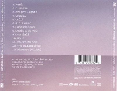 More Than You Think You Are - Matchbox Twenty (CD - 50) music collectible [Barcode 075678361227] - Main Image 2
