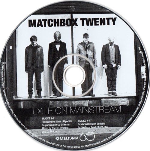 Exile On Mainstream - Matchbox Twenty (CD - 75) music collectible [Barcode 075678996825] - Main Image 3