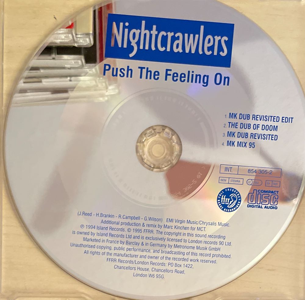Push The Feeling On - Nightcrawlers (CD - 25) music collectible [Barcode 042285430523] - Main Image 2