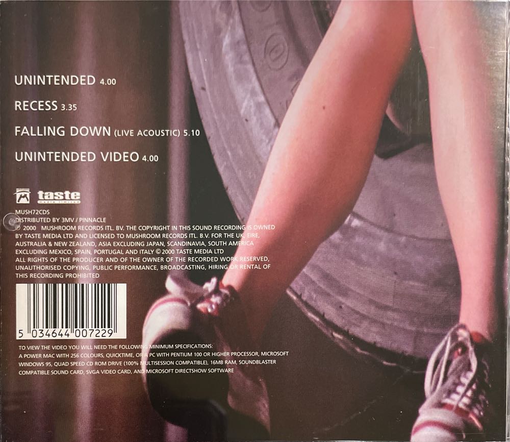 Unintended (Part 1) - Muse (Enhanced CD (ECD)) music collectible [Barcode 5034644007229] - Main Image 2