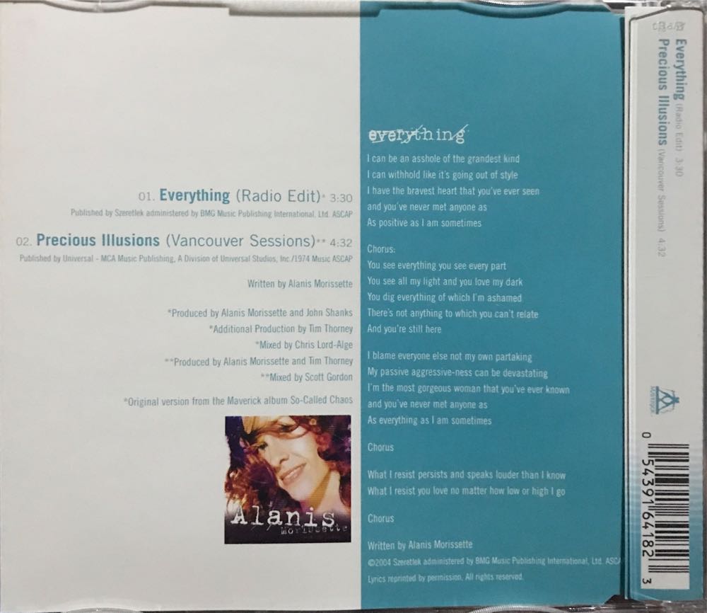 Everything - Alanis Morissette (CD) music collectible [Barcode 054391641823] - Main Image 2