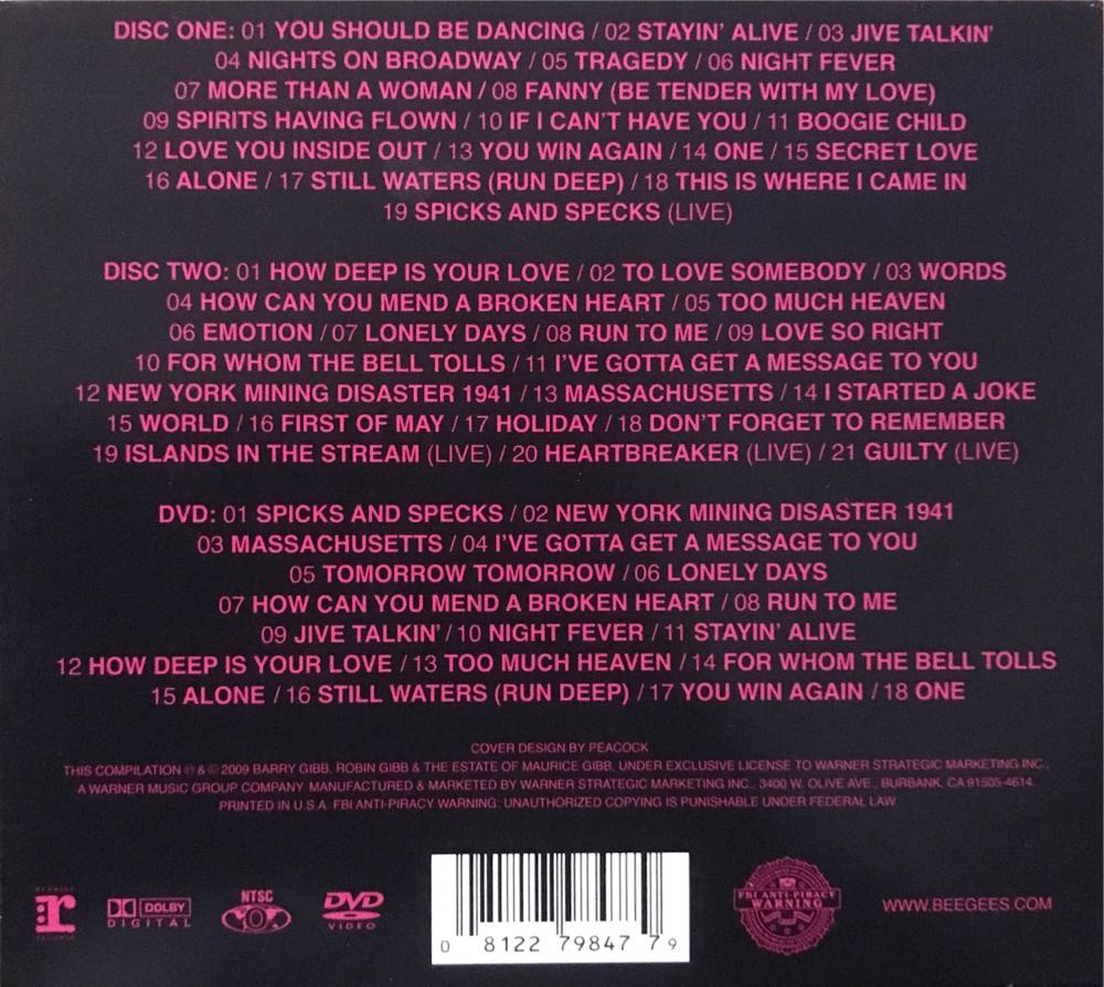 The Ultimate Bee Gees - Bee Gees (CD/DVD - 1784826802) music collectible [Barcode 081227984779] - Main Image 2