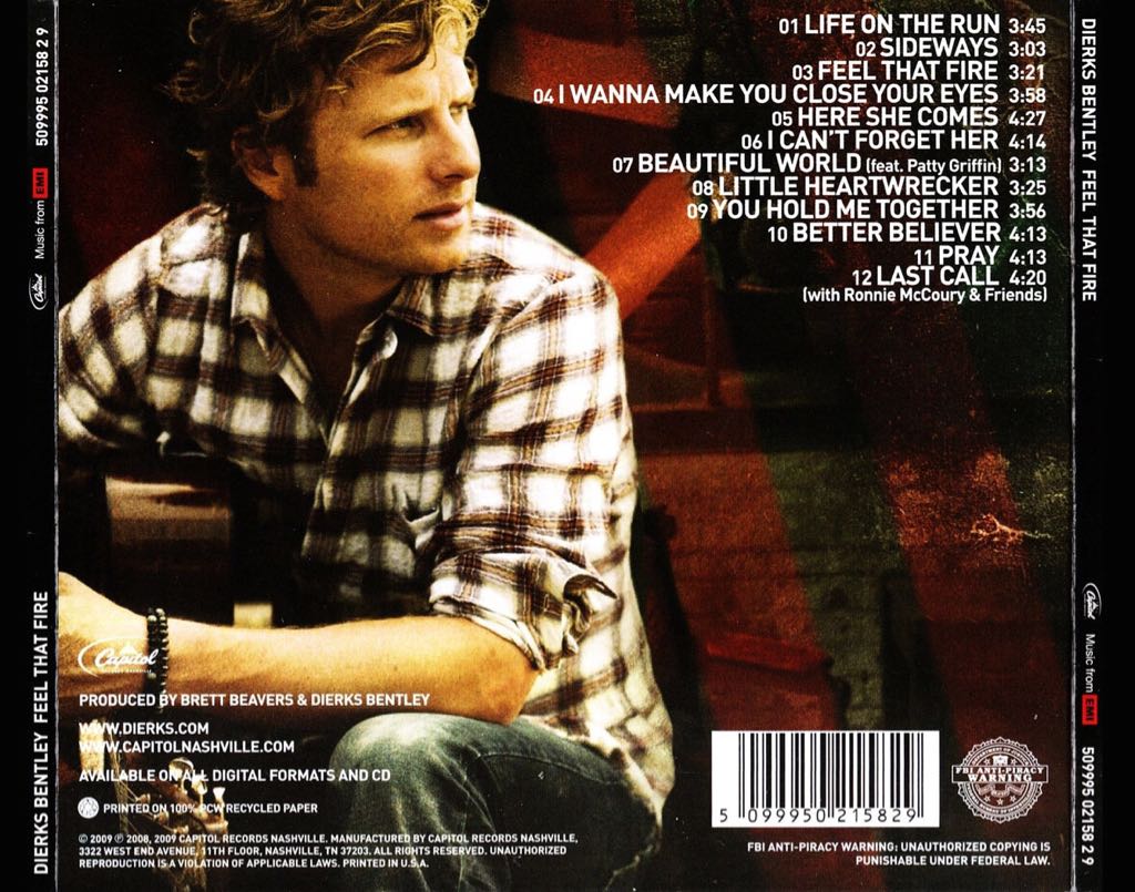 Feel That Fire - Dierks Bentley (CD) music collectible - Main Image 2