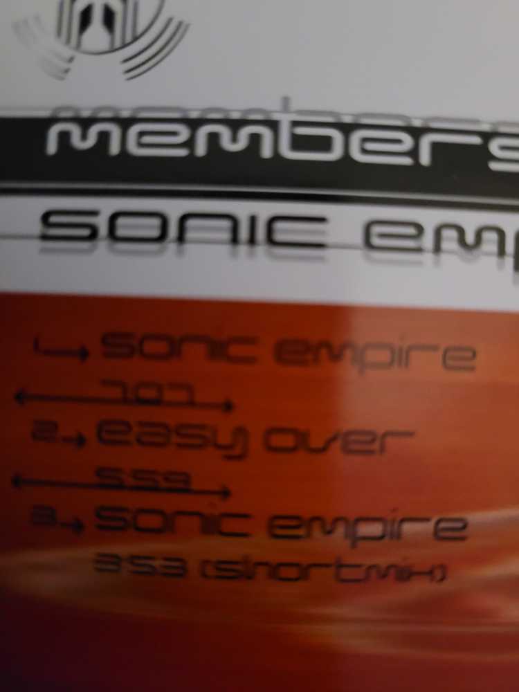 Sonic Empire - Members Of Mayday (CD - 21) music collectible [Barcode 743214753026] - Main Image 3