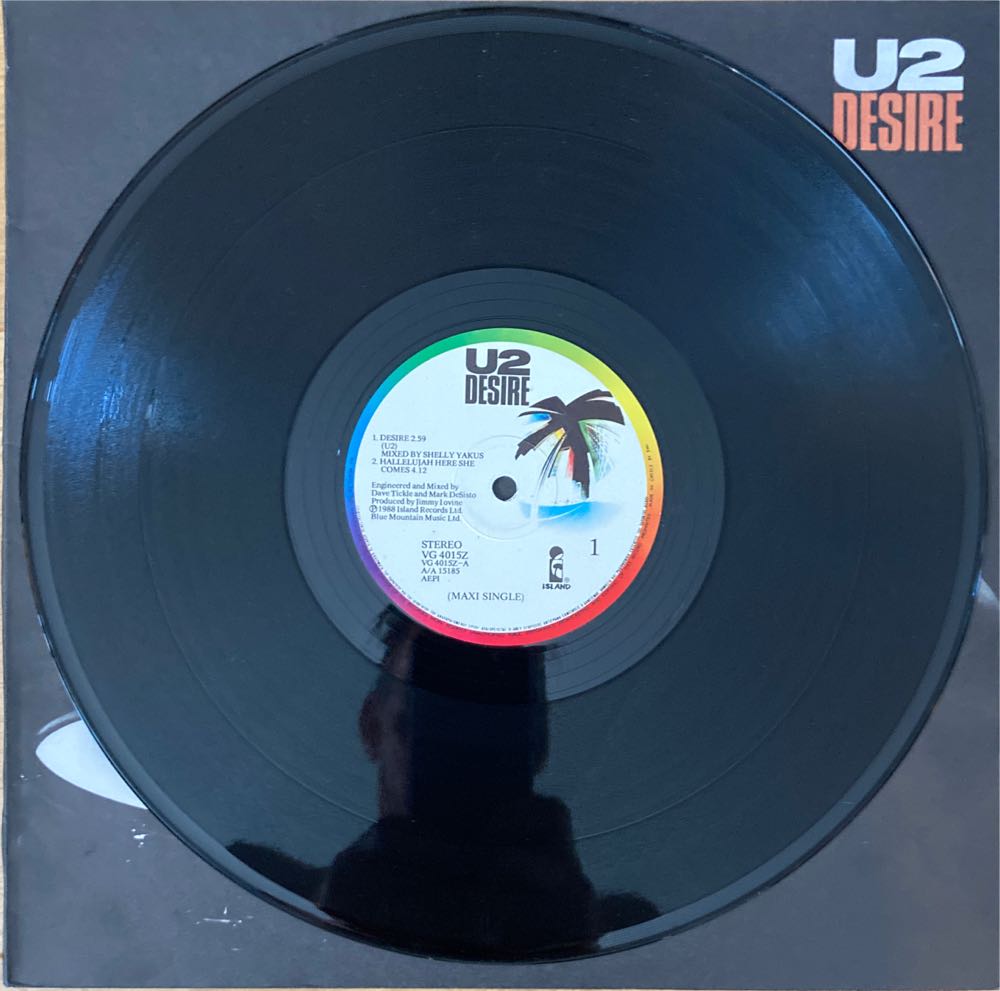 Desire - U2 (12”) music collectible [Barcode 5014474040092] - Main Image 3