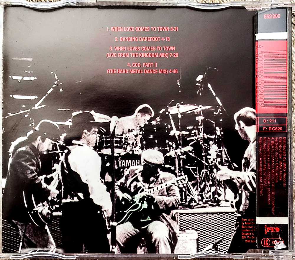 When Love Comes To Town - U2 with B.B. King (CD) music collectible [Barcode 4007196622005] - Main Image 3