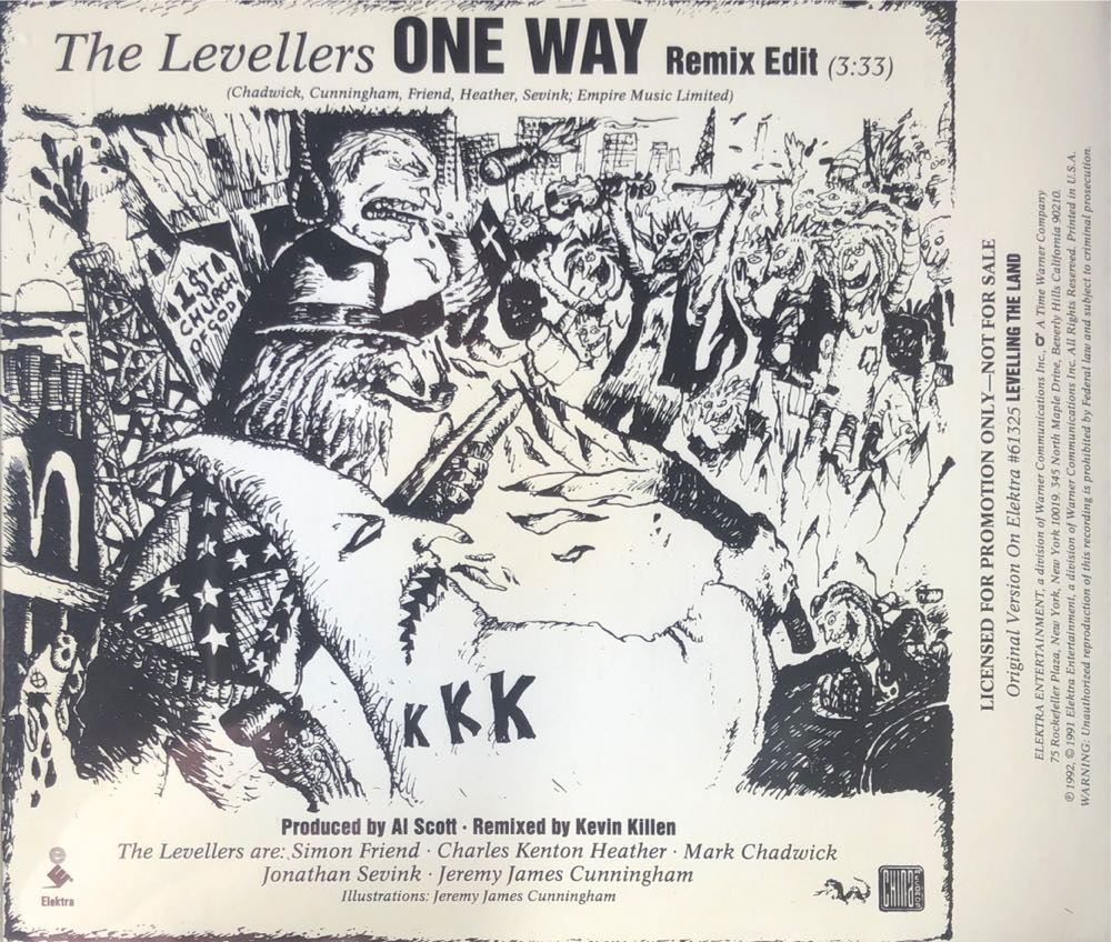 One Way (Promo CD Single) - Levellers (CD) music collectible [Barcode 5021732200822] - Main Image 2
