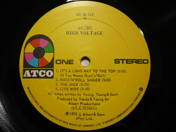 High Voltage - AC/DC (CD - 44) music collectible [Barcode 075679041029] - Main Image 3