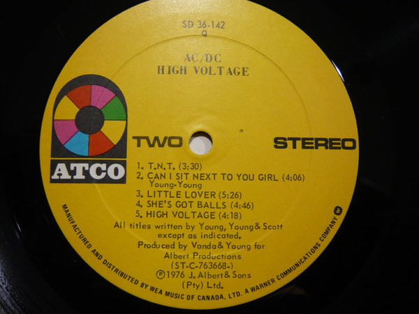 High Voltage - AC/DC (CD - 44) music collectible [Barcode 075679041029] - Main Image 4