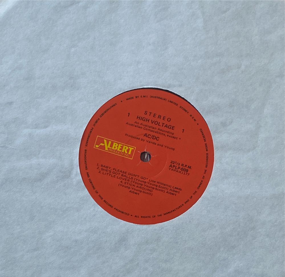 High Voltage - AC/DC (12”) music collectible [Barcode 724347708220] - Main Image 3