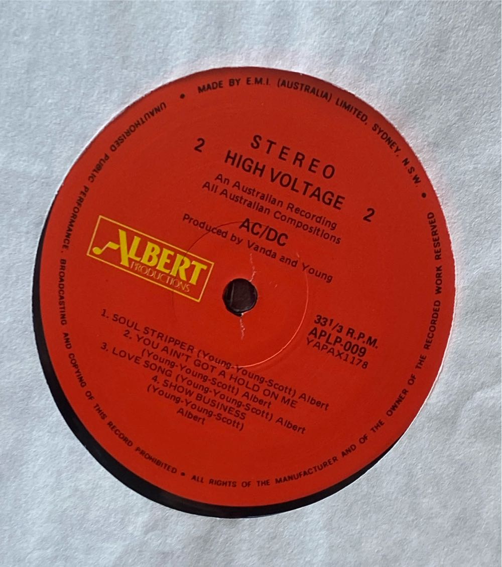 High Voltage - AC/DC (12”) music collectible [Barcode 724347708220] - Main Image 4