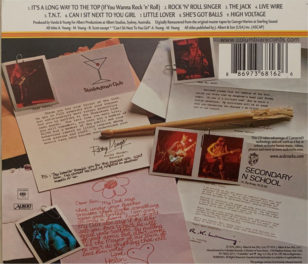 High Voltage - AC/DC (CD - 39) music collectible [Barcode 886973681626] - Main Image 3