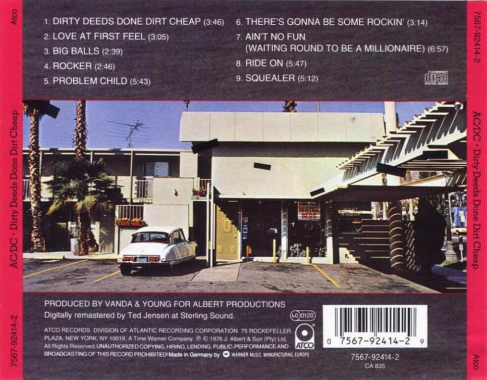 AC/DC - Dirty Deeds Done Dirt Cheep - AC/DC (CD - 4001) music collectible [Barcode 5099751076025] - Main Image 2
