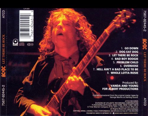 Let There Be Rock - AC/DC (CD - 40:53) music collectible [Barcode 5099157076124] - Main Image 2