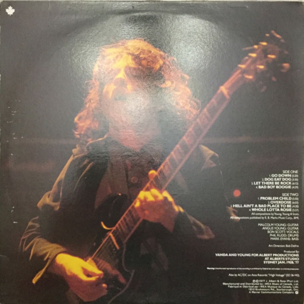 Let There Be Rock - AC/DC (12” - 4101) music collectible [Barcode 696998020313] - Main Image 2