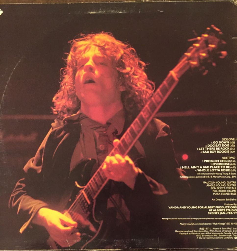 Let There Be Rock - AC/DC (12”) music collectible - Main Image 2