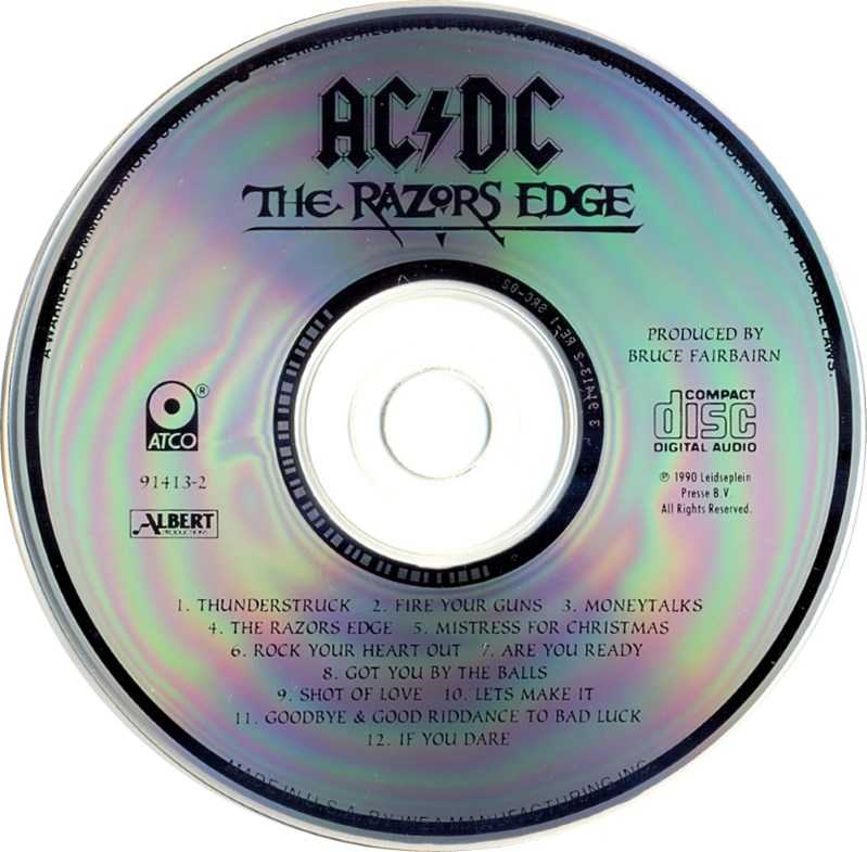 Razors Edge, The - AC/DC (CD - 46) music collectible [Barcode 020831410625] - Main Image 3
