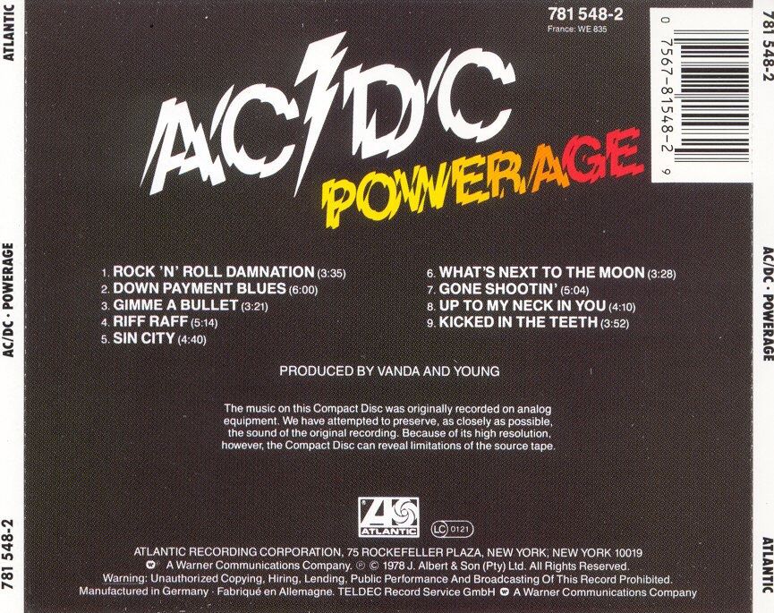 Powerage - AC/DC (CD) music collectible - Main Image 2