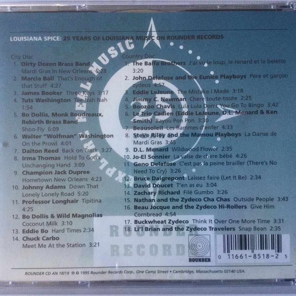 Louisiana Spice: 25 Years Of Louisiana Music - Various Artists (CD) music collectible [Barcode 011661851825] - Main Image 2
