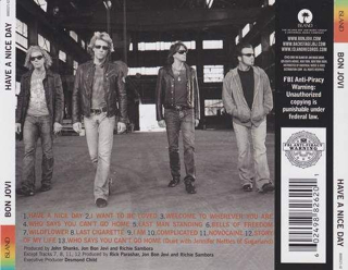Have A Nice Day - Bon Jovi (CD - 53) music collectible [Barcode 602498826201] - Main Image 2