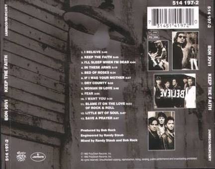 Keep The Faith - Bon Jovi (CD - 66) music collectible [Barcode 602527361727] - Main Image 2
