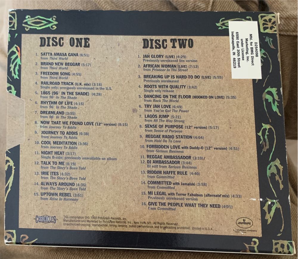 Raggae Ambassadors: 20 th Anniversary Collection - Third World (CD) music collectible [Barcode 731451829420] - Main Image 2