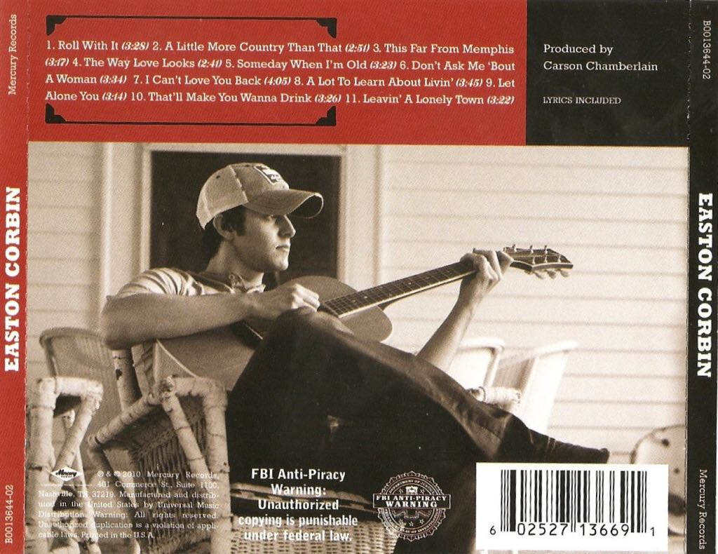 Easton Corbin - Easton Corbin (CD) music collectible - Main Image 2