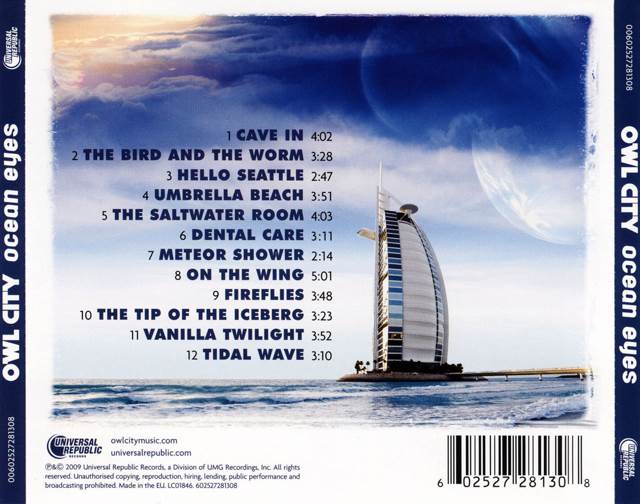 Ocean Eyes - Owl City (CD) music collectible - Main Image 2