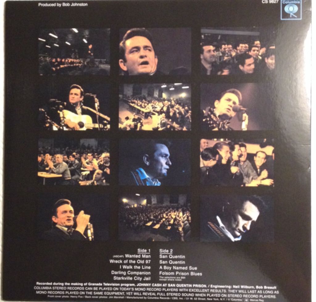 Johnny Cash At San Quentin - Johnny Cash (12”) music collectible - Main Image 2