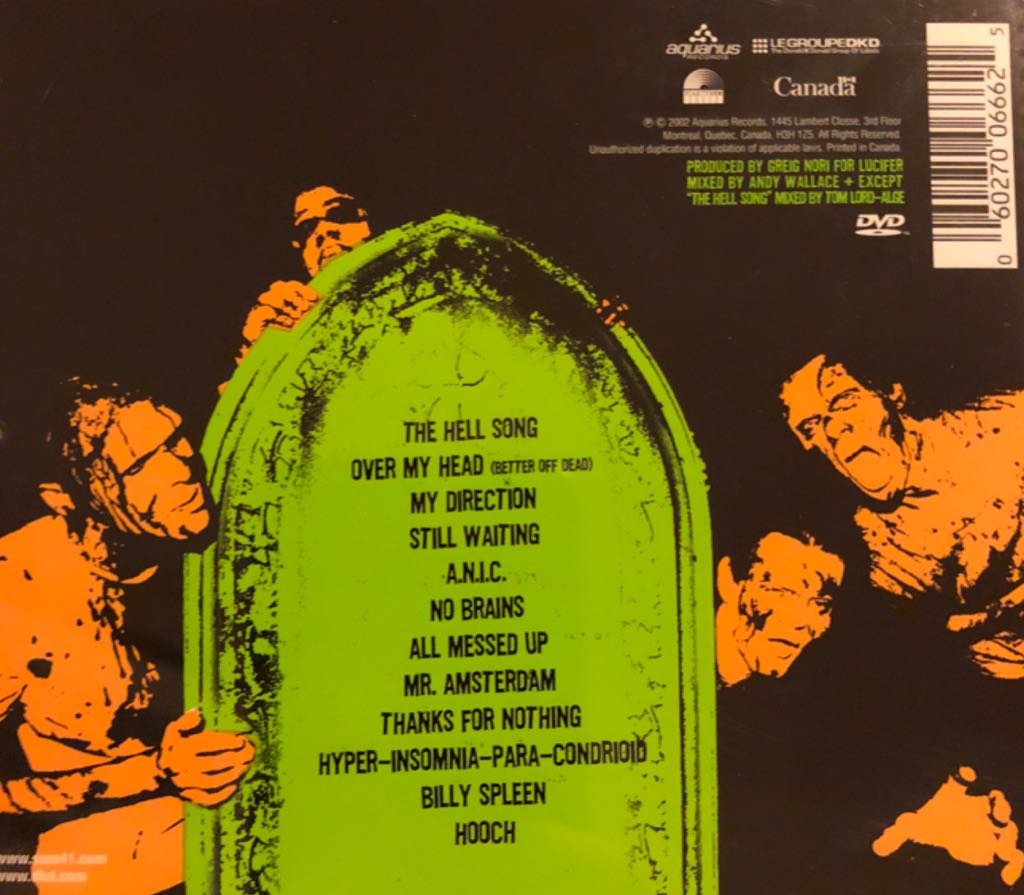 Does This Look Infected? - Sum 41 (CD - 32) music collectible [Barcode 060270066625] - Main Image 2