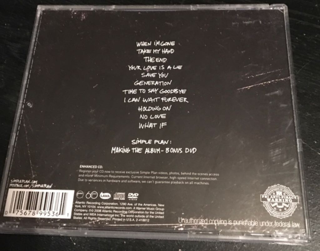 Simple Plan - Simple Plan music collectible [Barcode 075678995361] - Main Image 2