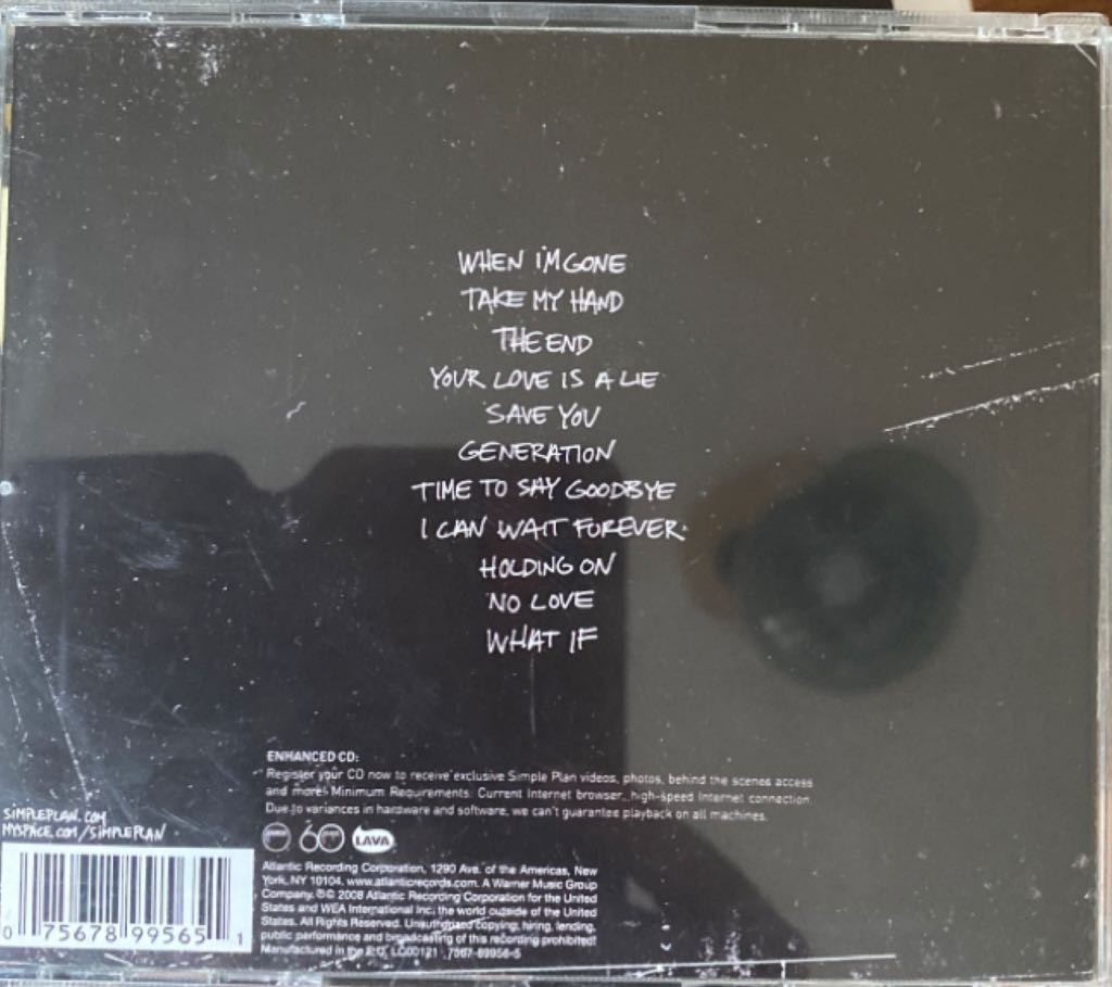 Simple Plan - Simple Plan (CD - 44) music collectible [Barcode 075678995651] - Main Image 2