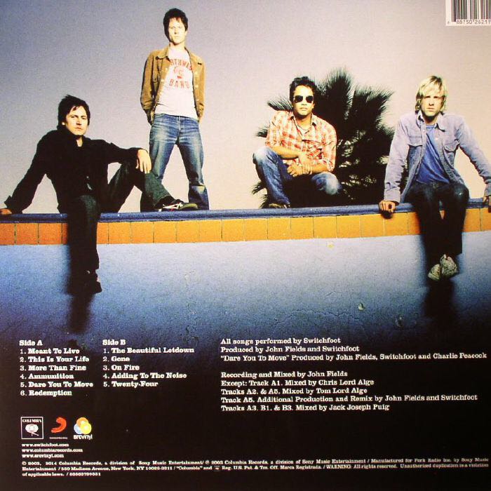 Beautiful Letdown, The - Switchfoot (CD - 44:18) music collectible [Barcode 9399700117448] - Main Image 2