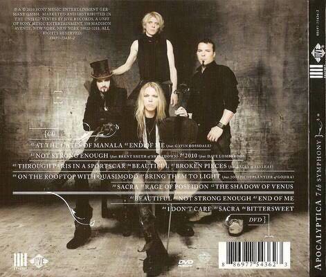 7th Symphony - Apocalyptica (CD/DVD - 57) music collectible [Barcode 886977543623] - Main Image 2