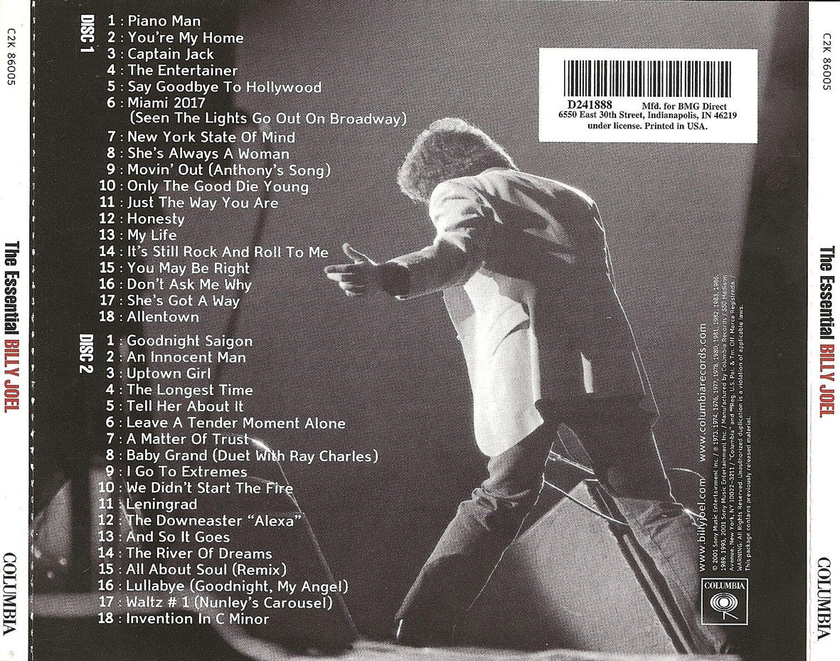 Essential Billy Joel, The - Billy Joel (CD) music collectible [Barcode 886972911427] - Main Image 2