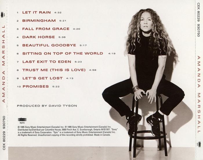 Amanda Marshall - Amanda Marshall (CD - 50) music collectible [Barcode 074648022922] - Main Image 2