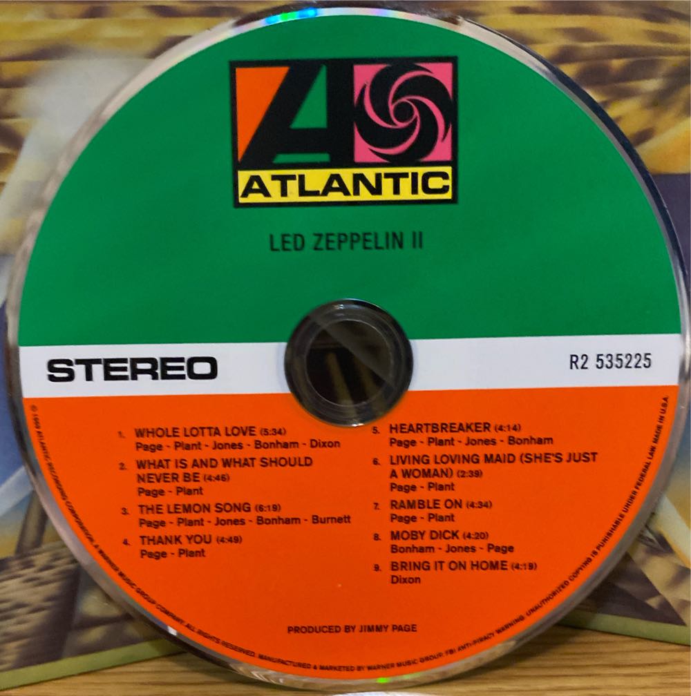 Led Zeppelin II - Led Zeppelin (CD - 41) music collectible [Barcode 075678263354] - Main Image 4
