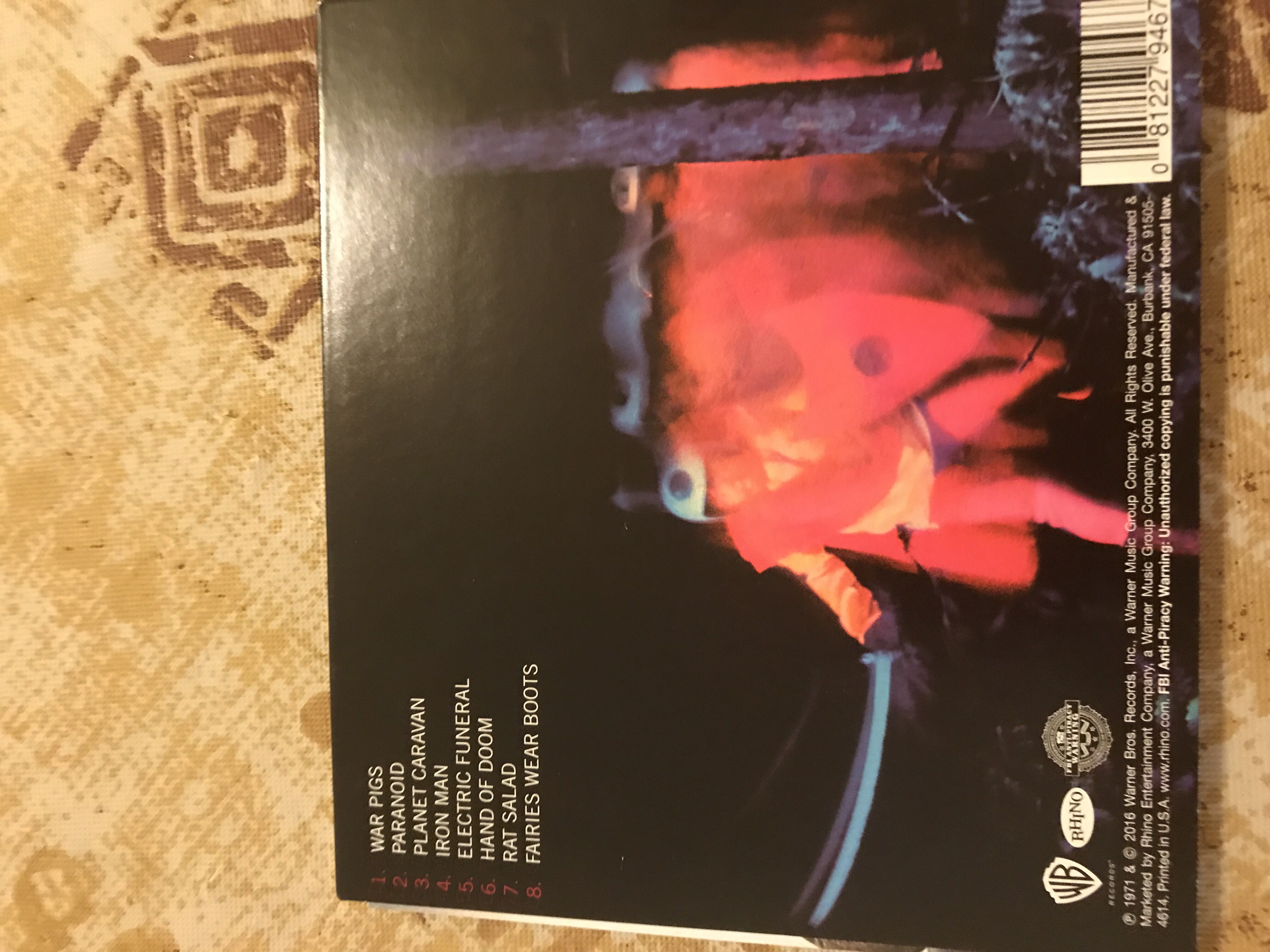 Paranoid - Black Sabbath (CD - 42) music collectible [Barcode 081227946715] - Main Image 2