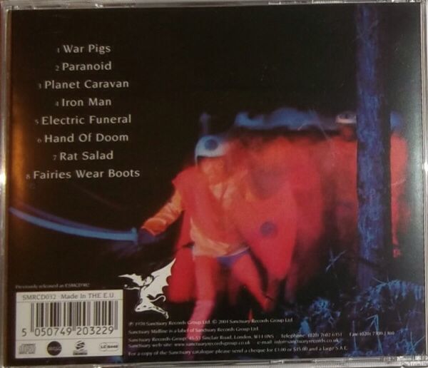 Paranoid - Black Sabbath (CD - 4207) music collectible [Barcode 5050749203229] - Main Image 2