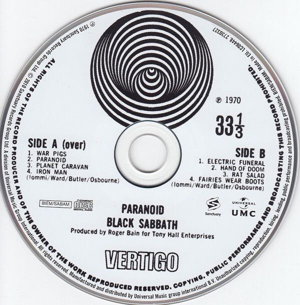 Paranoid - Black Sabbath (CD - 42) music collectible [Barcode 602527303277] - Main Image 4